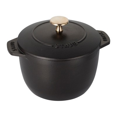 Staub Cast Iron 1.75-qt Heart Cocotte - Cherry : Target