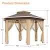 13'x13' Outdoor Patio Gazebo with Expansion Bolts for Backyard, Garden and Lawn - 2 of 4