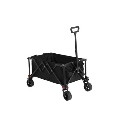 KTMBDW Collapsible Folding Outdoor Utility Wagon for Sports, Garden, Camping, and Shopping, Heavy Duty, Large Capacity