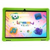 LINSAY 10.1"Octa Core  256GB Storage Android 15 Tablet with Green Kids Defender Case and Back Pack - 4 of 4