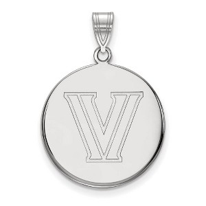 Black Bow Jewelry 10k White Gold Villanova Wildcats NCAA Large Pendant - 1 of 3