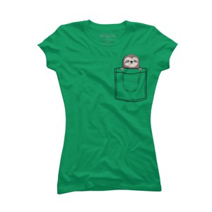 Junior's Design By Humans My Sleepy pet By radiomode T-Shirt - 1 of 3