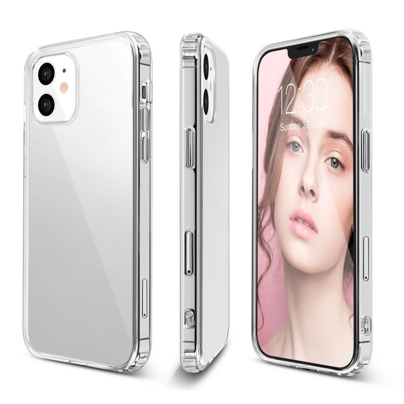 Insten Hybrid Hard PC Back with Shockproof Soft TPU Bumper Crystal Case Cover Compatible with Apple iPhone, 4 of 10