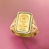 Ross-Simons Italian 24kt Yellow Gold 1-Gram Ingot Ring With 14kt Yellow Gold Band - 4 of 4