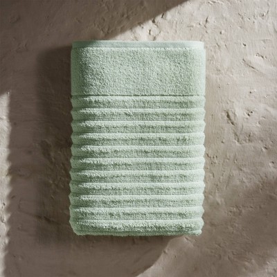 4pc Cotton Ribbed Bath Towel Set Sage Green - Isla Jade : Target