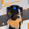 Kumasinova Foldable Electric Treadmill with Incline,Handrail Speed Control,Pulse Monitor,App Connectivity,Ideal for Home Workouts&Running,Black/Orange - 4 of 4