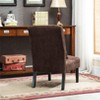 Sapphtopaz 1pc Contemporary Accent Chair Chenille Upholstered Lounge Chair with Pillow, Armless Living Room Chair Comfy Chair - 3 of 4