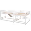 NicBex Full over Twin Bunk Bed Wooden Fourfold Bed Frame with Slide, Ladder and Full Length Guardrail, No Box Spring Required - 3 of 4