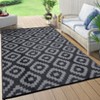 9x12' Waterproof Outdoor Rug, Reversible Plastic Patio Rugs with Storage Bag, Portable Carpet for Camping, Balcony Deck Backyard - 2 of 4