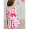 RuffleButts Baby Girls Knit Short Sleeve Twirl Dress - 4 of 4