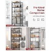 Storage Shelves Organizer - 5 Tier Metal Shelf Organizer with Metal Wheels and Adjustable Leveling Feet - 4 of 4