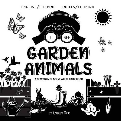 I See Garden Animals - Large Print by  Lauren Dick (Paperback)