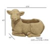 Classic Home and Garden Cement Buddies Indoor/Outdoor Planter with Drainage Hole, Cow - 3 of 4
