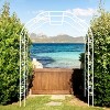 Metal Garden Archway Trellis, Climbing Plant Support for Vines, Roses, Freely Assembled Outdoor Arbor – Cuddlewood - 3 of 4