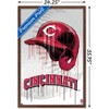 Trends International MLB Cincinnati Reds - Drip Helmet 22 Framed Wall Poster Prints - 3 of 4