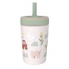 Zak Designs 12oz Sunny Acres Stainless Steel Vacuum Kelso Tumber Off-White - 2 of 4