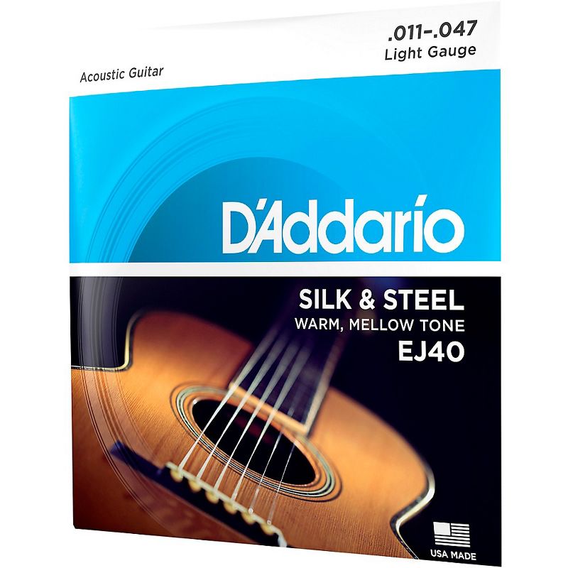D'Addario EJ40 Silk and Steel Ball End Acoustic Folk Guitar Strings, 3 of 6