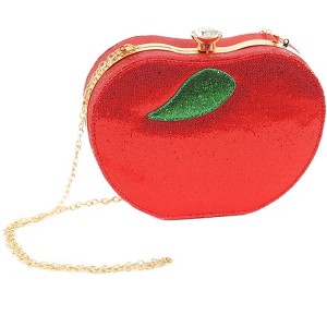 HalloweenCostumes.com  Girl Girl's Rhinestone Apple Purse, Red - 1 of 2