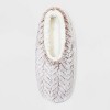 Women's Faux Fur Cozy Pull-On Slipper Socks with Grippers - Auden™ - 3 of 4