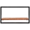 vidaXL Wall Shelves 2 pcs 23.6 in.x9.8 in.x13.8 in. Solid Wood Acacia and Steel - 3 of 4