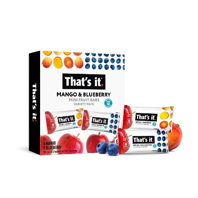 Minis Large Variety Pack - Banana, Blueberry and Mango (36 Bars)