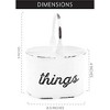 AuldHome Design Things Enamelware Caddy, 4-Compartment Farmhouse Home Decor Organizer - 3 of 4