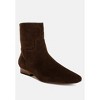 Hakra Flared Heel Suede Boots Women - 2 of 4