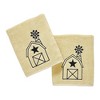 Black Barn w/ Mill Creme Bath Towel Set of 2 27x54 VHC Brands - 3 of 4