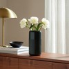 Modern Decorative Vase - Textured Ceramic Flower Holder - Stylish Home & Office Accent for Living Room & Bedroom - 2 of 4