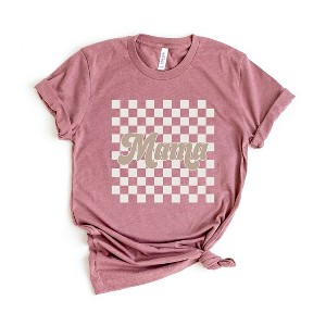 Simply Sage Market Women's Retro Checkered Mama Short Sleeve Graphic Tee - 1 of 3
