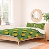 Deny Designs Daniel Coulmann Balls Tennis Grass Court Pattern Kids' Duvet and Sham Set Green - 2 of 4
