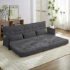 Mjkone Muti-Functional Folding Futon Sofa Bed Floor Sofa Bed，3-Seater Lazy Sofa with Pillows,6 Position Adjustable Backrest - 2 of 4