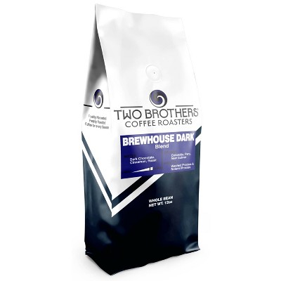 Two Brothers Brewhouse Dark Roast Whole Bean Coffee - 12oz