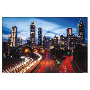 Trends International Cityscapes - Atlanta, Georgia Framed Wall Poster Prints - 1 of 4
