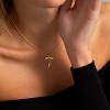 14K Gold Plated Charm Necklace for Women, Assorted Beach & Nature Themed Pendants Gold-Monstera Leaf - 3 of 4