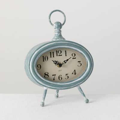 Sullivans Desk Clock 10.5"H Blue