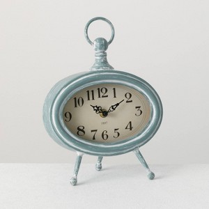 Sullivans Desk Clock 10.5"H Blue - 1 of 3