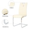 PAGED Upholstered Dining Chairs Modern Living Room Chairs Comfortable Kitchen Chairs with Metal Legs for Living Room - 2 of 4
