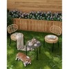 3 Piece Patio Bistro Set, Outdoor Wicker Chairs with Table, Rattan Patio Furniture Set for Outdoor, Patio, Deck, Backyard - 4 of 4