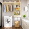 Aheaplus Laundry Room Closet System with Hanging Rods, Wall-Mounted Closet Organizer with Storage Shelves and Drawers - 3 of 4