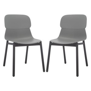 Abbie Molded Plastic Dining Chair (Set of 2) - SFV6900 - Safavieh Couture - 1 of 4