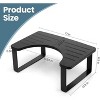Ridstar Bathroom Bamboo Toilet Stool with Dual Anti-Slip Design-Black - 4 of 4