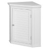 Slone White Shuttered Corner Cabinet - Elegant Home Fashion - 2 of 4