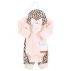 Hudson Baby Girls Thermal Preemie Layette Set 4pc Long Sleeve Outfit, Leopard, Preemie - 2 of 4