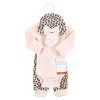 Hudson Baby Girls Thermal Preemie Layette Set 4pc Long Sleeve Outfit, Leopard, Preemie - image 2 of 4