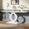 Tribesigns 59 Inches Modern Long Console Table with Double Arc Base for Entryway - image 2 of 4