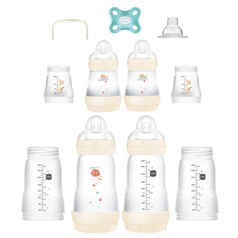 Photos - Baby Bottle / Sippy Cup MAM Grow with Baby Bottle Set - Unisex - 15ct 