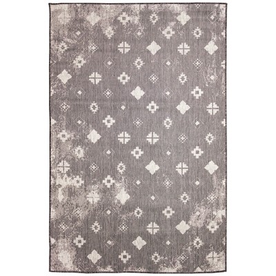 Liora Manne Carmel  Indoor/Outdoor Rug  Black..