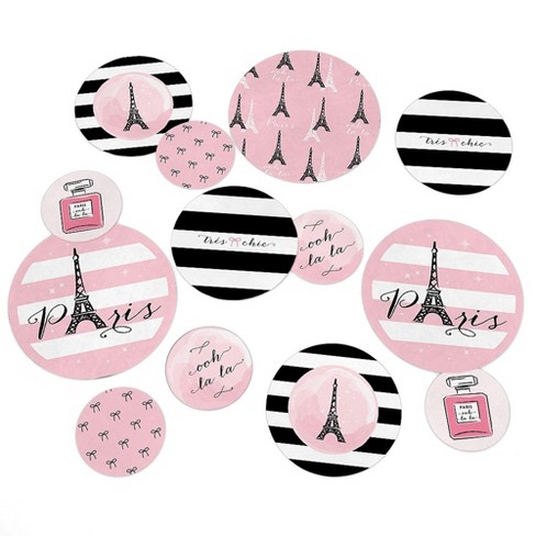 Big Dot of Happiness - Paris, Ooh La La - Paris Themed Birthday Party Favor Kids Stickers - 16 Sheets - 256 Stickers