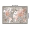 Amanti Art Celestial World Map (Pink) by Isabelle Z Canvas Wall Art Print Framed 23 x 16-in. - 4 of 4
